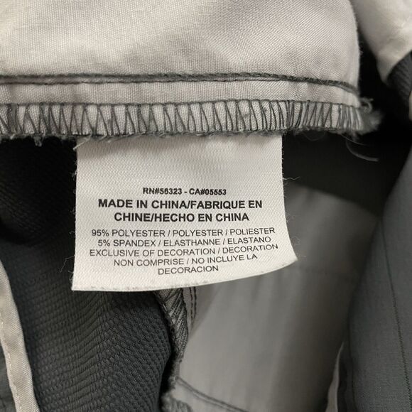 Nike Men's W32 x L32 Gray Pinstriped Tour Performance Flat Front Chino Golf Pant - Picture 6 of 8